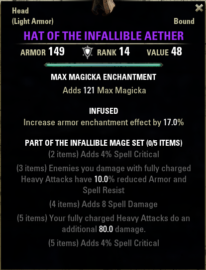 Infallible Mage Set - Hat of the Infallible Aether(V14e).png