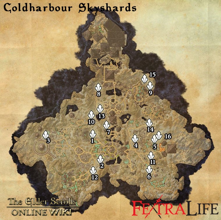 coldharbour skyshard map