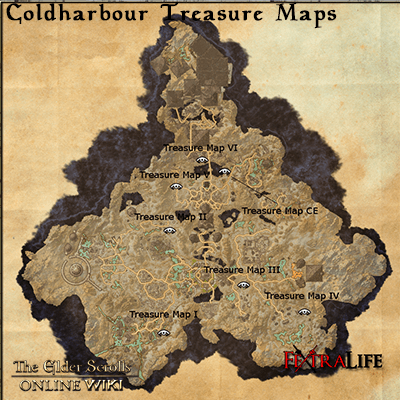 coldharbour treasure maps small eso wiki guide