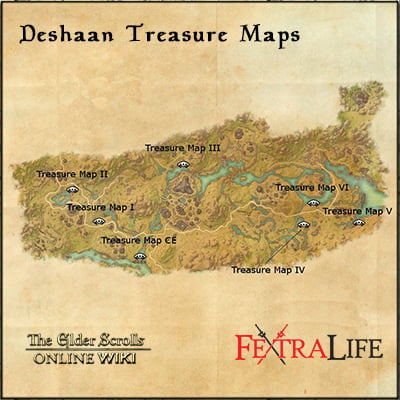 deshaan treasure maps small eso wiki guide
