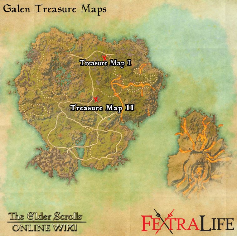 galen treasure maps eso wiki guide