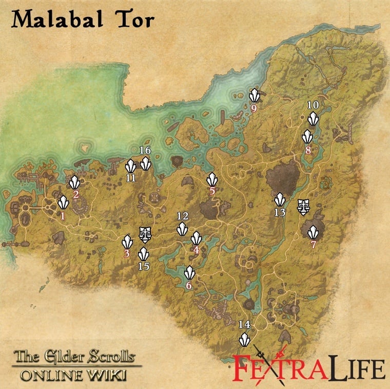 Eso Malabal Tor Map Map Of The Usa With State Names