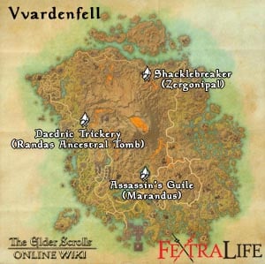 morrowind crafted sets map eso small