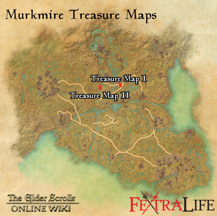 murkmire treasure maps eso wiki guide