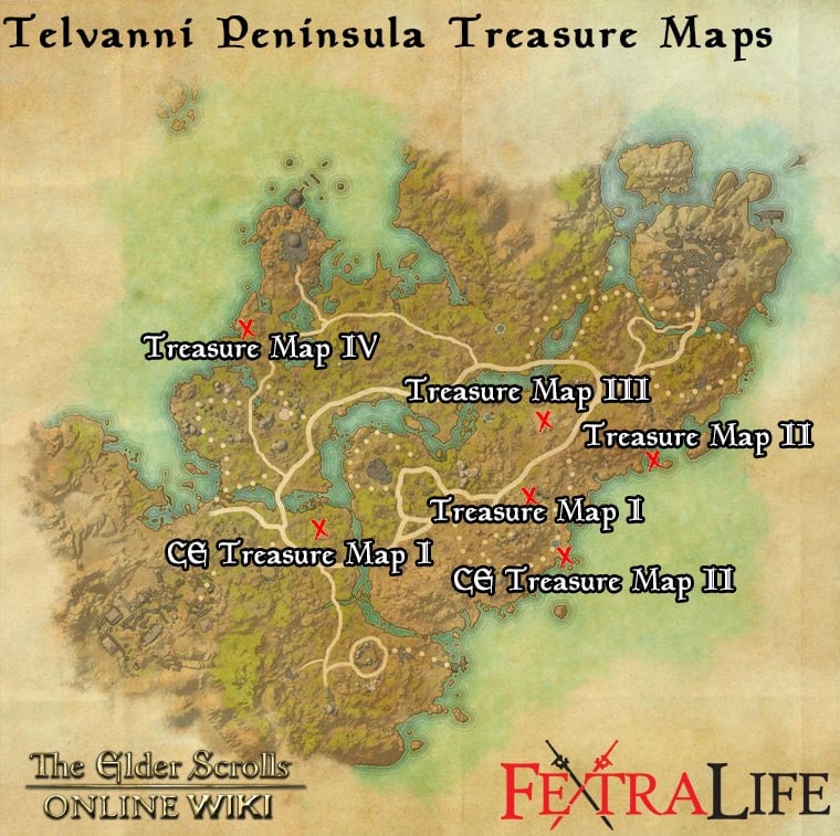 Telvanni Peninsula Ce Treasure Map Ii Elder Scrolls Online Wiki