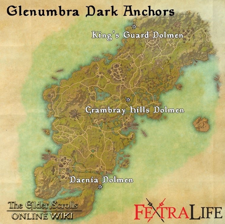 Glenumbra Dolmen Map