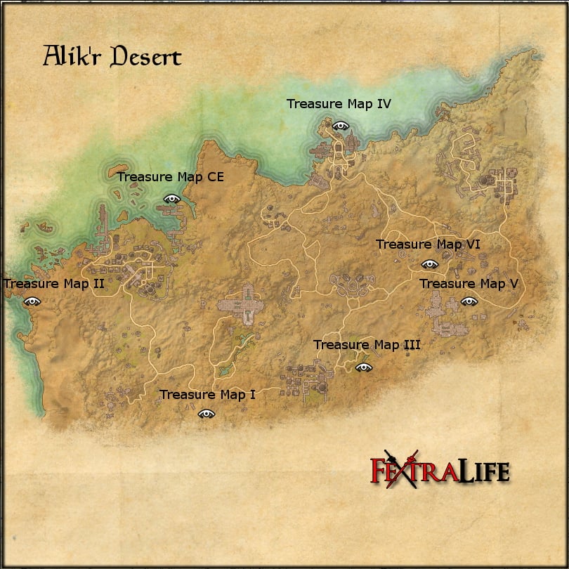 32 Eso Alikr Desert Skyshard Map Maps Database Source. 