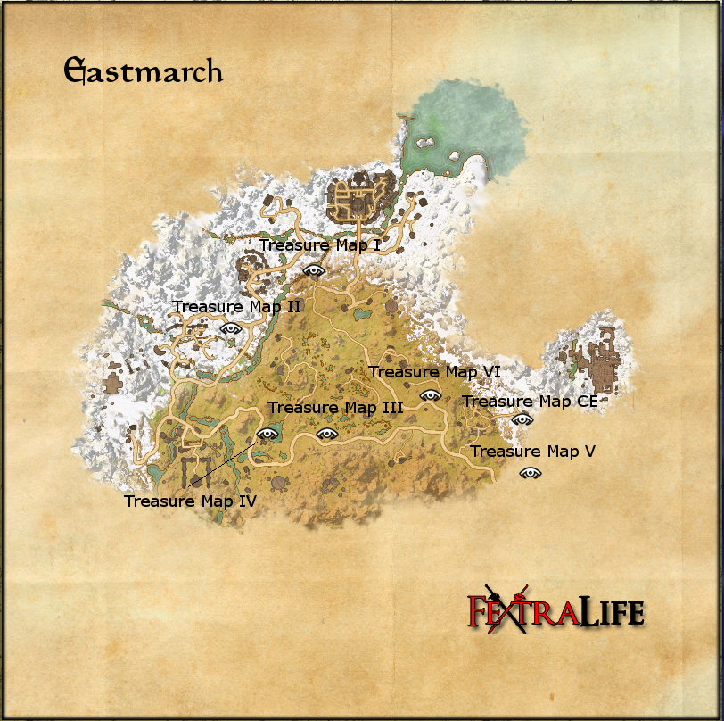 a new map) 4/5 ESO: Eastmarch Treasure Map VI Orcz.com, The Video Games Wik...