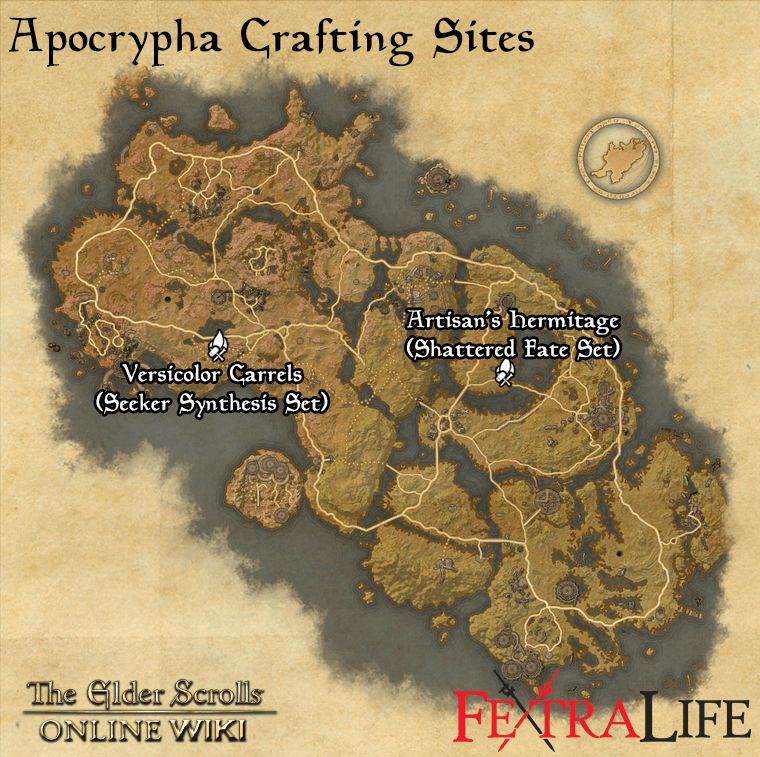 apocrypha crafting sites eso wiki guide