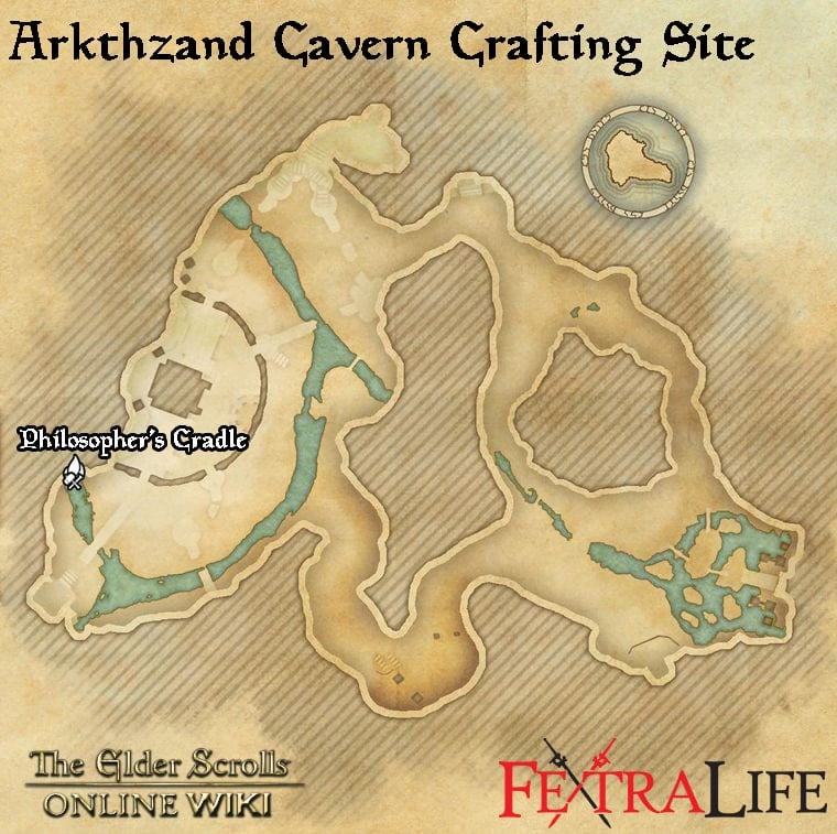 arkthzand cavern crafting site eso wiki guide min