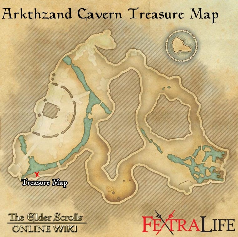 arkthzand cavern treasure map eso wiki guide
