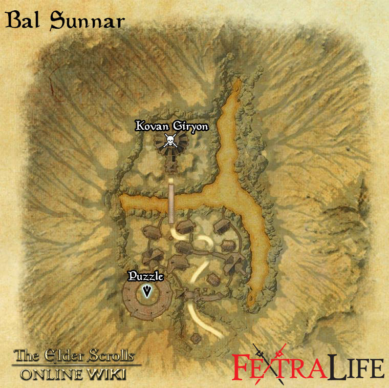 bal sunnar map 1 eso wiki guide