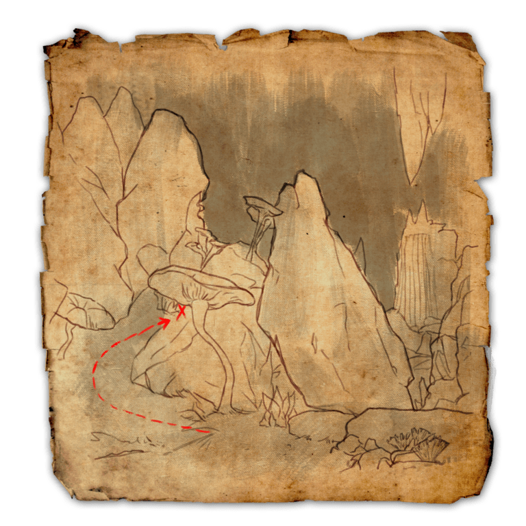 Treasure Map I 4342 West of central Bleakrock Wayshrine bellow a small ston...