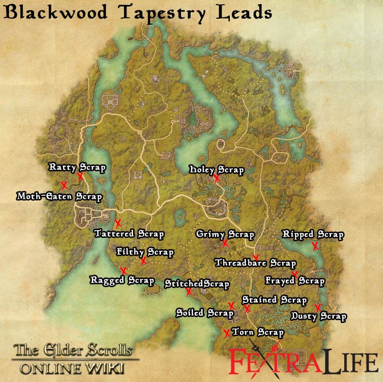 blackwood tapestry leads eso wiki guide