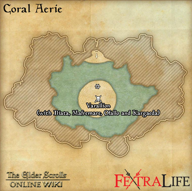 coral aerie map 5 eso wiki guide