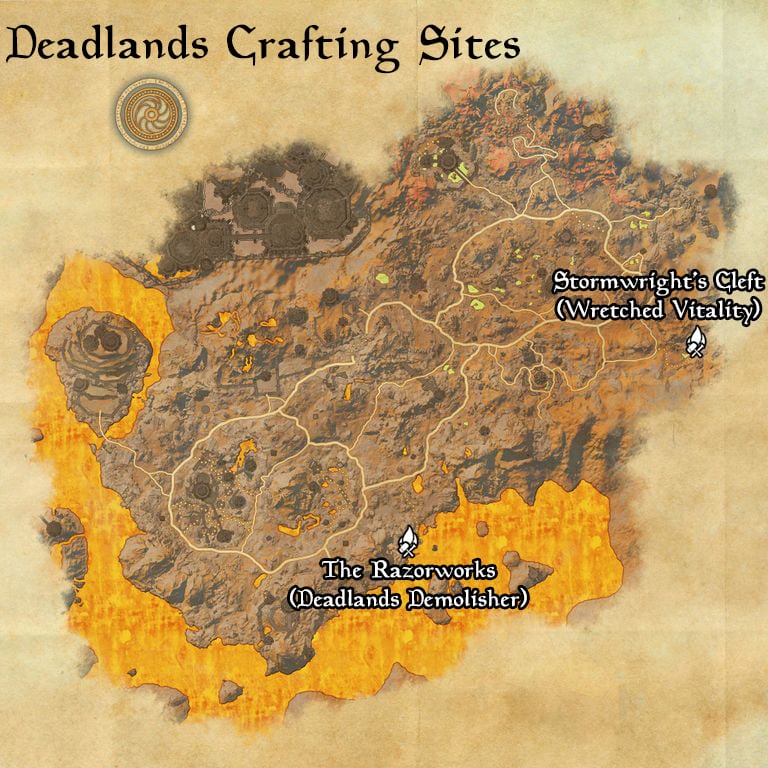 deadlands crafting sites eso wiki guide