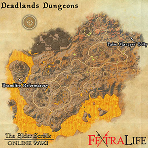 deadlands dungeon map eso wiki guide icon