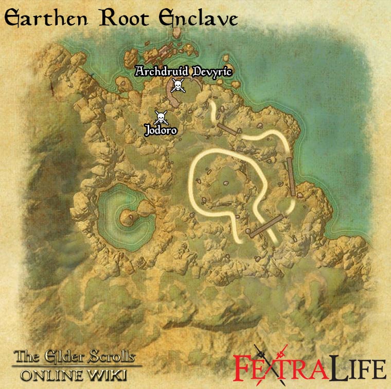earthen root enclave map 3 eso wiki guide