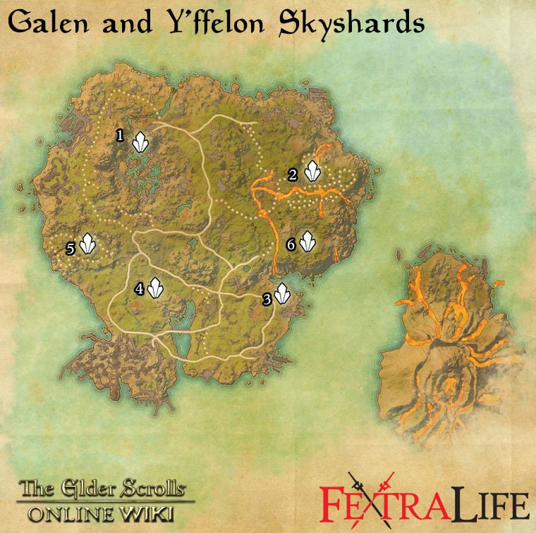 galen and yffelon skyshards eso wiki guide
