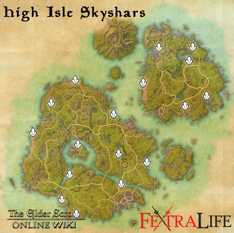 high isle skyshards 1 eso wiki guide