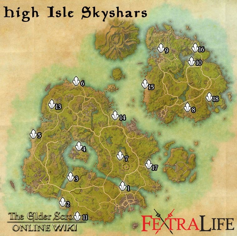 high isle skyshards 2 eso wiki guide