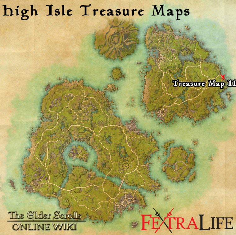 high isle treasure map 2 eso wiki guide