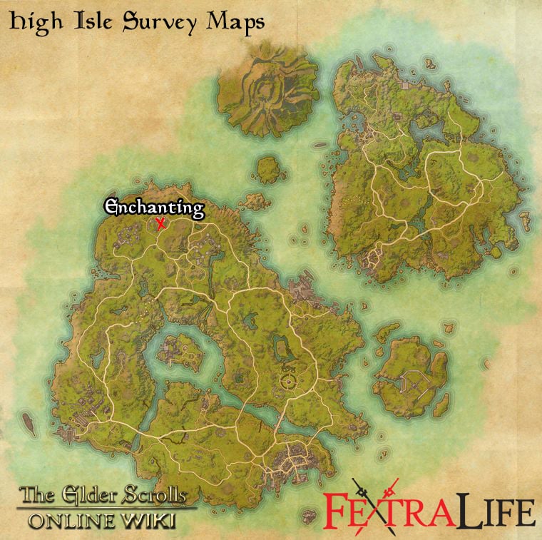 high isle enchanter survey map eso wiki guide