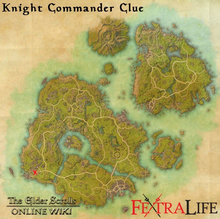 knight commander clue eso wiki guide