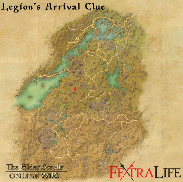 legions arrival clue eso wiki guide