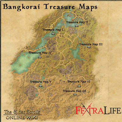 map bangkorai treasure maps small eso wiki guide