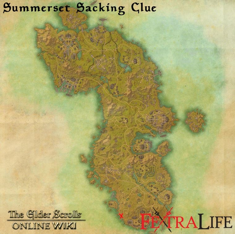 summerset sacking clue eso wiki guide